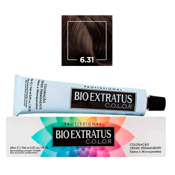 TINTA BIO EXTRATUS 6.31 LOURO ESCURO DOURADO ACINZENTADO