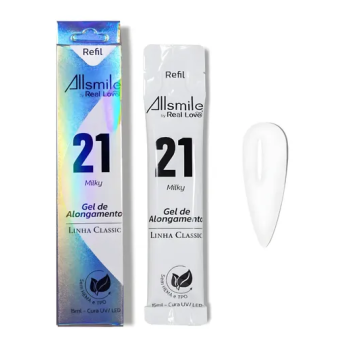 GEL REAL LOVE ALL SMILE PARA ALONGAMENTO 21 15ML REFIL