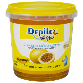CERA DEPILATÓRIA CORPORAL DEPILE MARACUJÁ 600G
