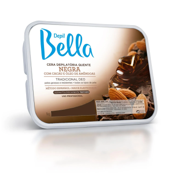 CERA DEPILATÓRIA CORPORAL DEPIL BELLA NEGRA 1KG