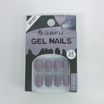 UNHA POSTIÇA DAFU GEL NAILS COM 24 AUTOCOLANTE DFUNPQ2415