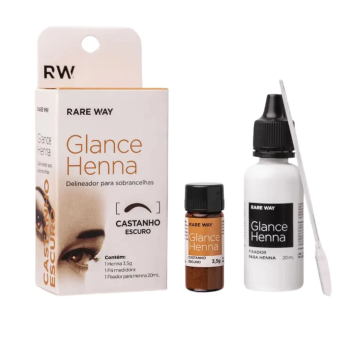 KIT HENNA RARE WAY GLANCE CASTANHO ESCURO