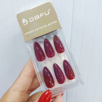 UNHA POSTIÇA DAFU COM 24 AUTOCOLANTE DFUNPT23