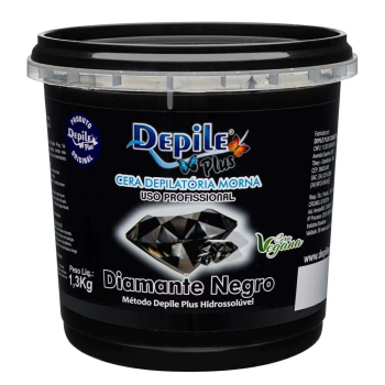 CERA DEPILATÓRIA CORPORAL DEPILE DIAMANTE NEGRO 1,3KG