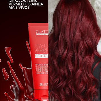 MÁSCARA MATIZADORA GLATTEN ULTRA RED 200ML