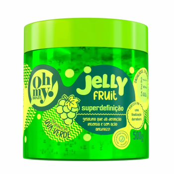 GELATINA CAPILAR OH MY JELLY FRUIT UVA VERDE 500G