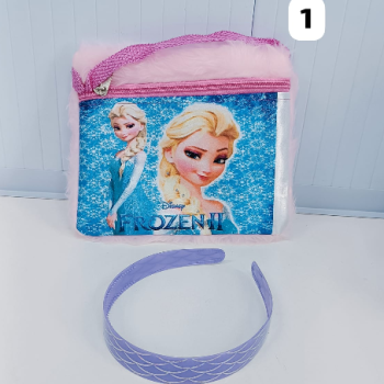KIT INFANTIL BOLSA COM TIARA