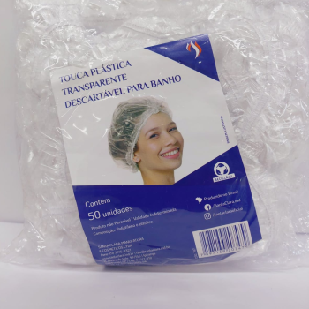 TOUCA PLÁSTICA DESCARTÁVEL SANTA CLARA DE BANHO C/50