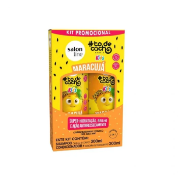 KIT SHAMPOO + CONDICIONADOR SALON LINE TO DE CACHOS KIDS MARACUJA