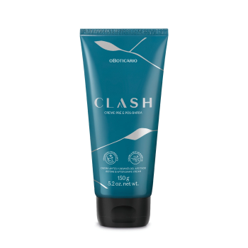 CREME OBOTICÁRIO CLASH PRÉ E PÓS BARBA 150G