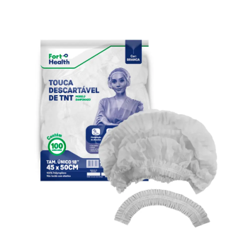 TOUCA DESCARTÁVEL FORTFLEX NÃO TECIDO C/25