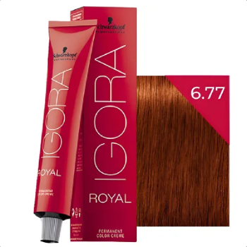 TINTA IGORA ROYAL 6.77 LOURO ESCURO COBRE EXTRA