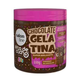 GELATINA SALON LINE TO DE CACHO KIDS CHOCOLATE 550G