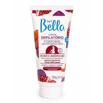 CREME DEPILATÓRIO CORPORAL DEPIL BELLA ROMÃ E AMÊNDOA 100G