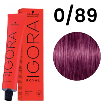 TINTA IGORA ROYAL 0.89 TOM MISTURA VERMELHO VIOLETA