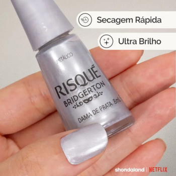 ESMALTE RISQUÉ BRIDGERTON DAMA DE PRATA