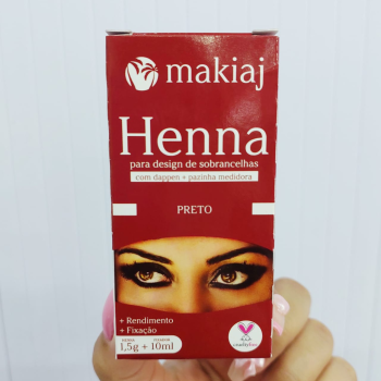 HENNA MAKIAJ PARA SOBRANCELHA PRETO