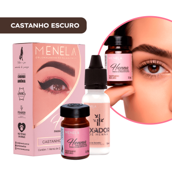 HENNA PARA SOBRANCELHA MENELA CASTANHO ESCURO