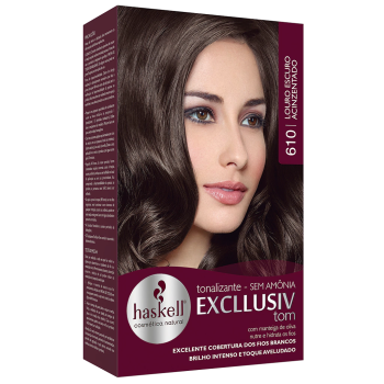 TONALIZANTE HASKELL EXCLLUSIV TOM 610 LOURO ESCURO ACINZENTADO