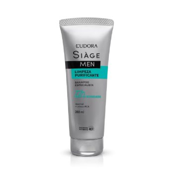 SHAMPOO EUDORA SIAGE MEN LIMPEZA PURIFICANTE 250ML