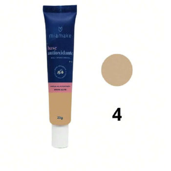 BASE ANTIOXIDANTE MIA MAKE MATTE COR 04 BEGE MÉDIO 25G