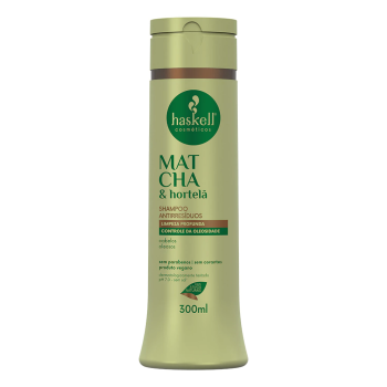 SHAMPOO HASKELL MATCHA E HORTELÃ ANTIRRESÍDUOS 300ML