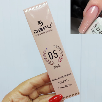 REFIL DE GEL CONSTRUTOR DAFU NUDE 05 15ML