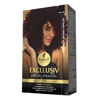 TINTA HASKELL EXCLLUSIV COLOR PRATIC 66.66 VERMELHO INTENSO ESPECIAL