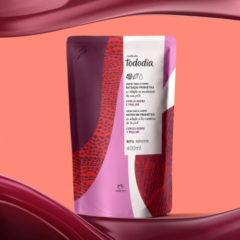 HIDRATANTE CORPORAL NATURA TODODIA CEREJA NEGRA E PRALINE 400ML REFIL