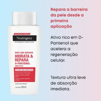 HIDRATANTE CORPORAL NEUTROGENA HIDRATA E REPARA 200ML