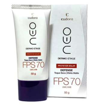 PROTETOR SOLAR FACIAL EUDORA DEFENSE FPS70 50G