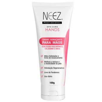 CREME PARA MÃOS NEEZ  HANDS ACIDO HIALURONICO,COLAGENO E UREIA 100G