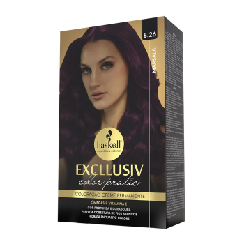 TINTA HASKELL EXCLLUSIV COLOR PRATIC 8.26 MARSALA