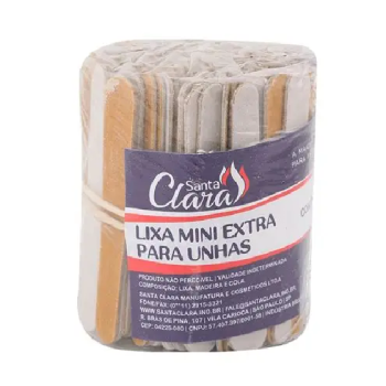 MINI LIXA DE UNHA SANTA CLARA PARDA C/144