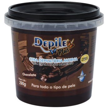 CERA DEPILATÓRIA CORPORAL DEPILE CHOCOLATE 290G