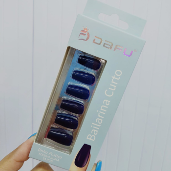 UNHA POSTIÇA DAFU COM 24 AUTOCOLANTE BAILARINA CURTA DFUP0670061618