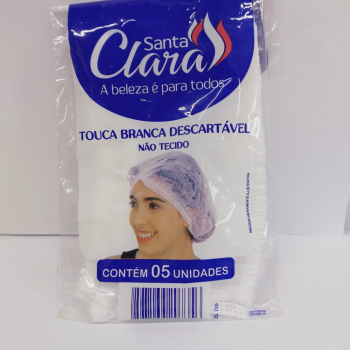 TOUCA DESCARTÁVEL SANTA CLARA NÃO TECIDO C/5