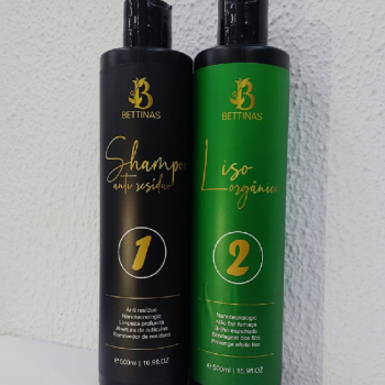 KIT PROGRESSIVA BETTINAS LISO ORGÂNICO 500ML