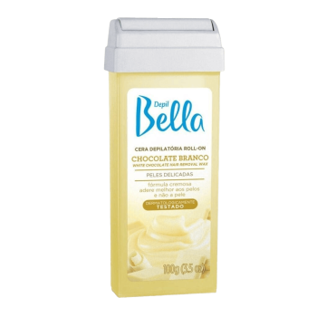 CERA DEPILATÓRIA ROLL ON DEPIL BELLA CHOCOLATE BRANCO