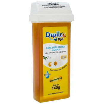 CERA DEPILATÓRIA CORPORAL DEPILE ROLL-ON CAMOMILA 140G