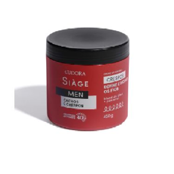 CREME PARA PENTEAR EUDORA SIAGE MEN CACHOS E CREPOS 500G
