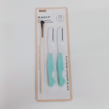 NAVALHETE PARA SOBRANCELHA MIXUEER C/2 E PINCEL