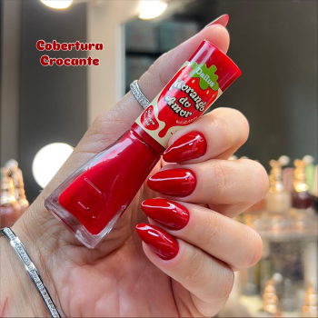 ESMALTE DAILUS MORANGO DO AMOR COBERTURA CROCANTE