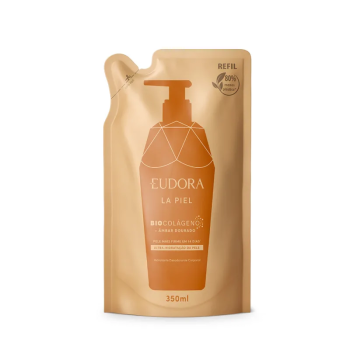 HIDRATANTE CORPORAL EUDORA LA PIEL ÂMBAR DOURADO 350ML REFIL