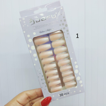 UNHA POSTIÇA DAFU COM 30 AUTOCOLANTE BAILARINA DF41UN15031