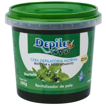 CERA DEPILATÓRIA CORPORAL DEPILE HORTELÃ 290G