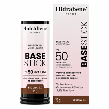 BASE STICK HIDRABENE DERMA FPS 50 ESCURO 5.0 15G