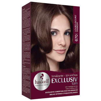 TONALIZANTE HASKELL EXCLLUSIV TOM 670 LOURO ESCURO MARROM/CHOCOLATE