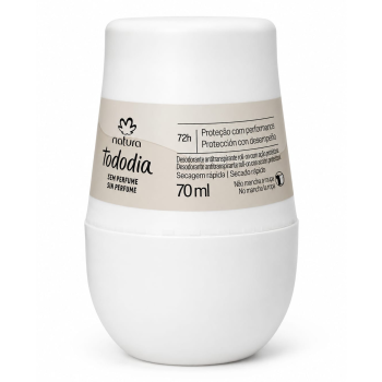 DESODORANTE ROLL-ON NATURA TODODIA SEM PERFUME 70ML