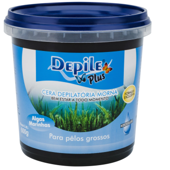 CERA DEPILATÓRIA CORPORAL DEPILE ALGAS MARINHAS 600G